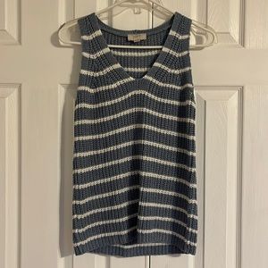 Loft Outlet blue sweater tank size medium petite